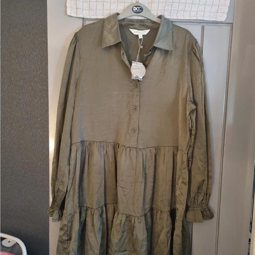 APRICOT Olive Green Casual Shirt